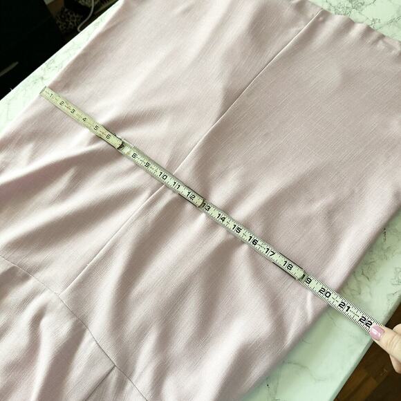 Ann Taylor Crewneck Flare Short Sleeve Pink Sheath Dress Women's Size 14 petite - Picture 15 of 15